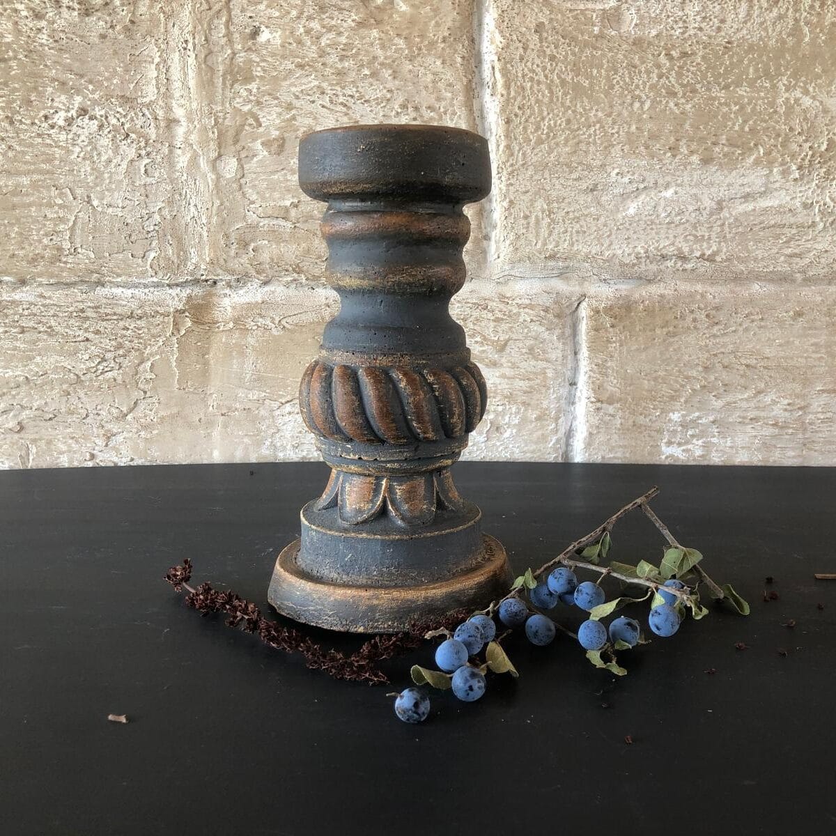 El Yapımı Dekoratif Beton Şamdan